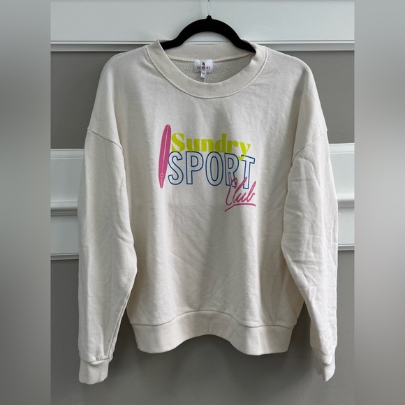 NWT Anthropologie/Sundry Sport Club Sweatshirt - Picture 3 of 5